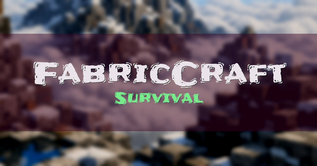 Banner for FabricCraft Survival (fabriccraft.net)