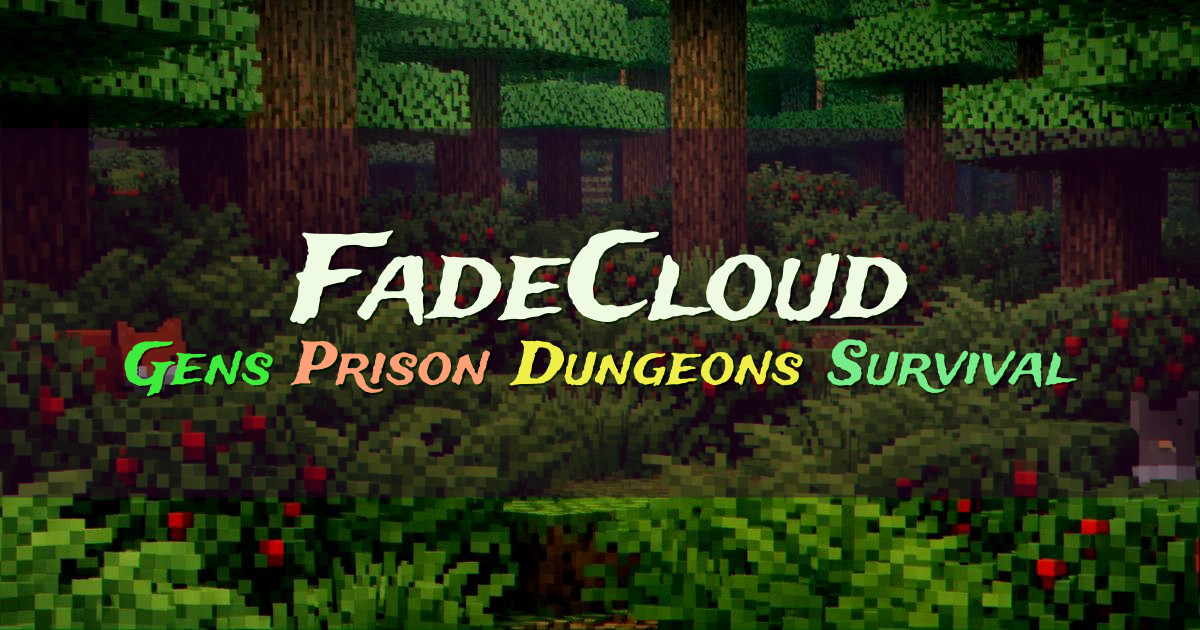 Banner for FadeCloud Grinding and Tycoon Game Modes (hub.fadecloud.com)