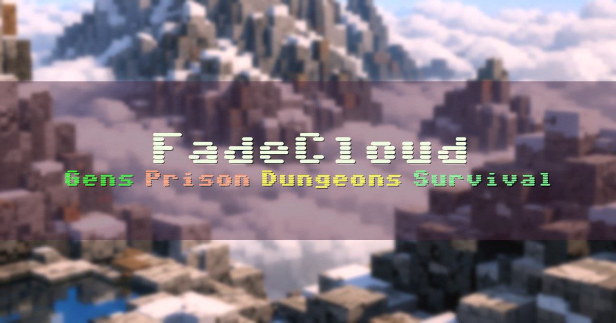 Banner for FadeCloud Grinding and Tycoon Modes (hub.fadecloud.com)