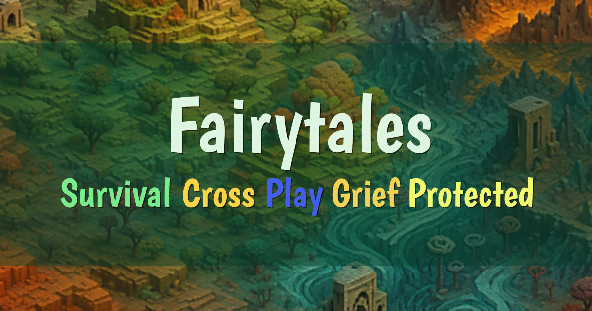 Banner for Fairytales SMP Fairy Origins Survival (mc.fairy-tales.uk)