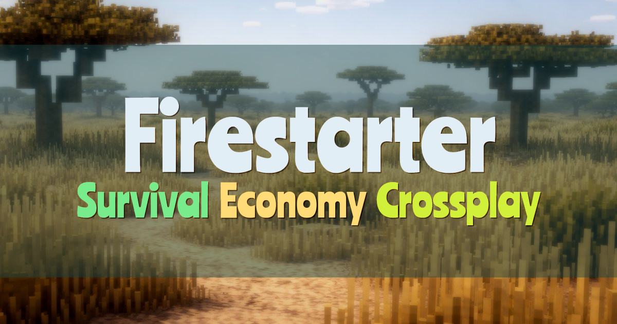 Banner for Firestarter Cozy Community Survival SMP (firestartermc.com)