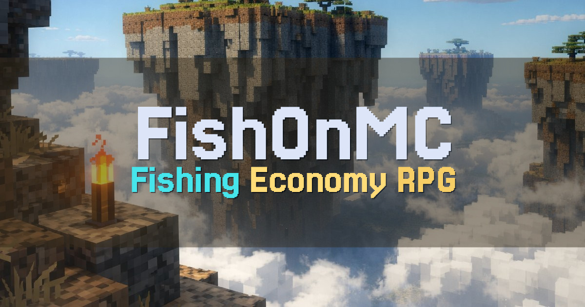 Banner for FishOnMC Minecraft Fishing Simulator (play.fishonmc.net)
