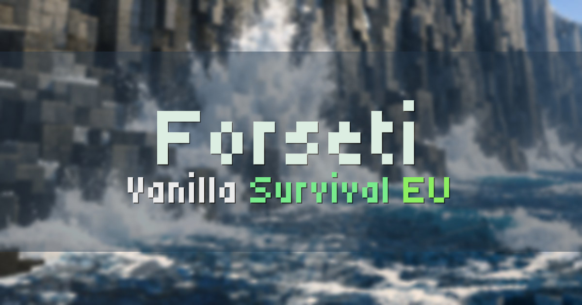 Banner for Forseti Vanilla Survival With No World Borders (mc.forseti.world)