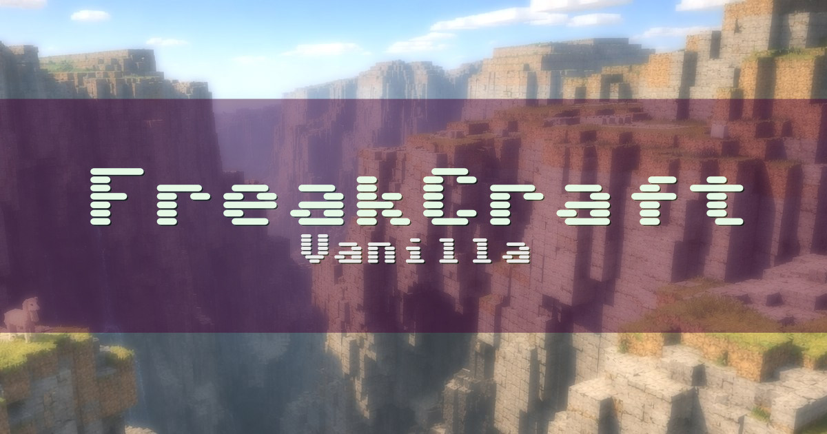 Banner for FreakCraft Vanilla (freakcraft.net)