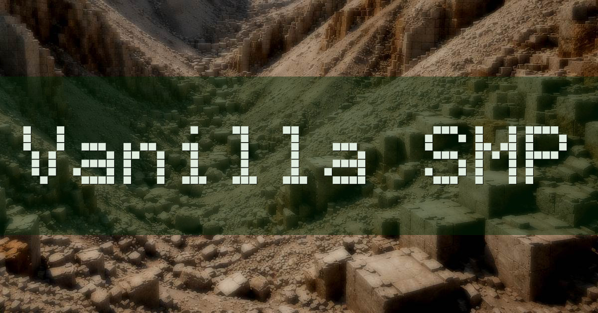 Banner for Gavins Vanilla SMP Java Survival (gavinsmc.com)