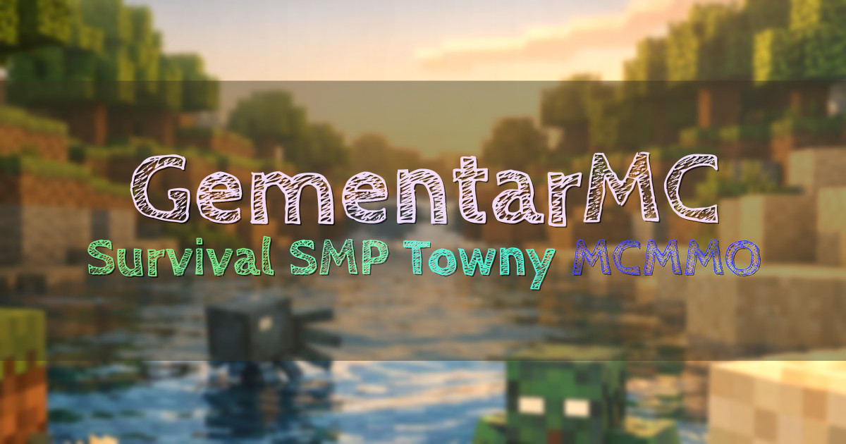 Banner for GementarMC Survival SMP for MY SG ID (play.gementarmc.com)