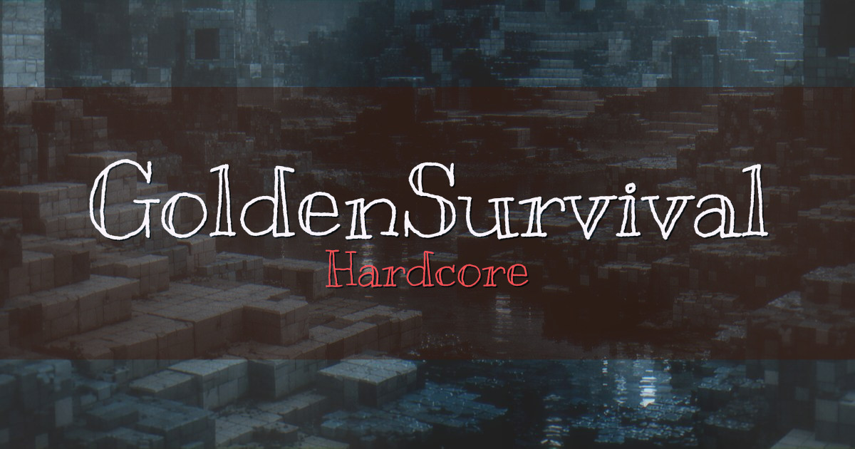 Banner for GoldenSurvival Hardcore (hardcore.vanillamcserver.com)