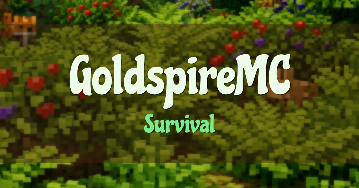 GoldspireMC Survival Minecraft server