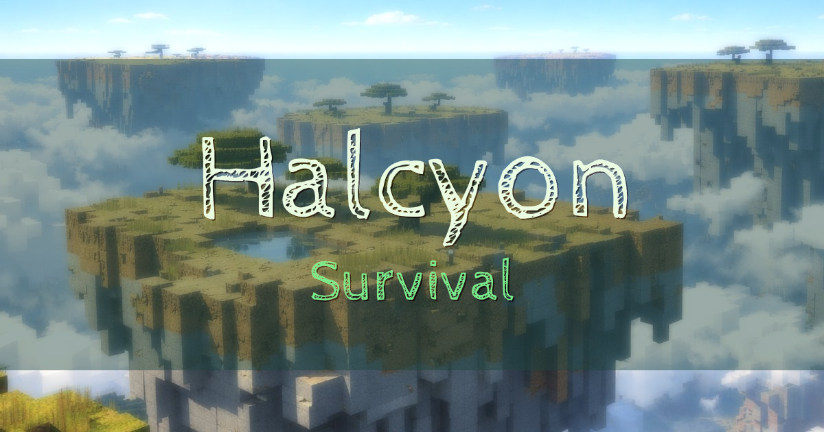 Halcyon Survival Minecraft server