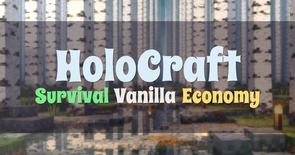 Banner for HoloCraft Hololive Inspired Survival and Vanilla (play.holocraft.xyz)