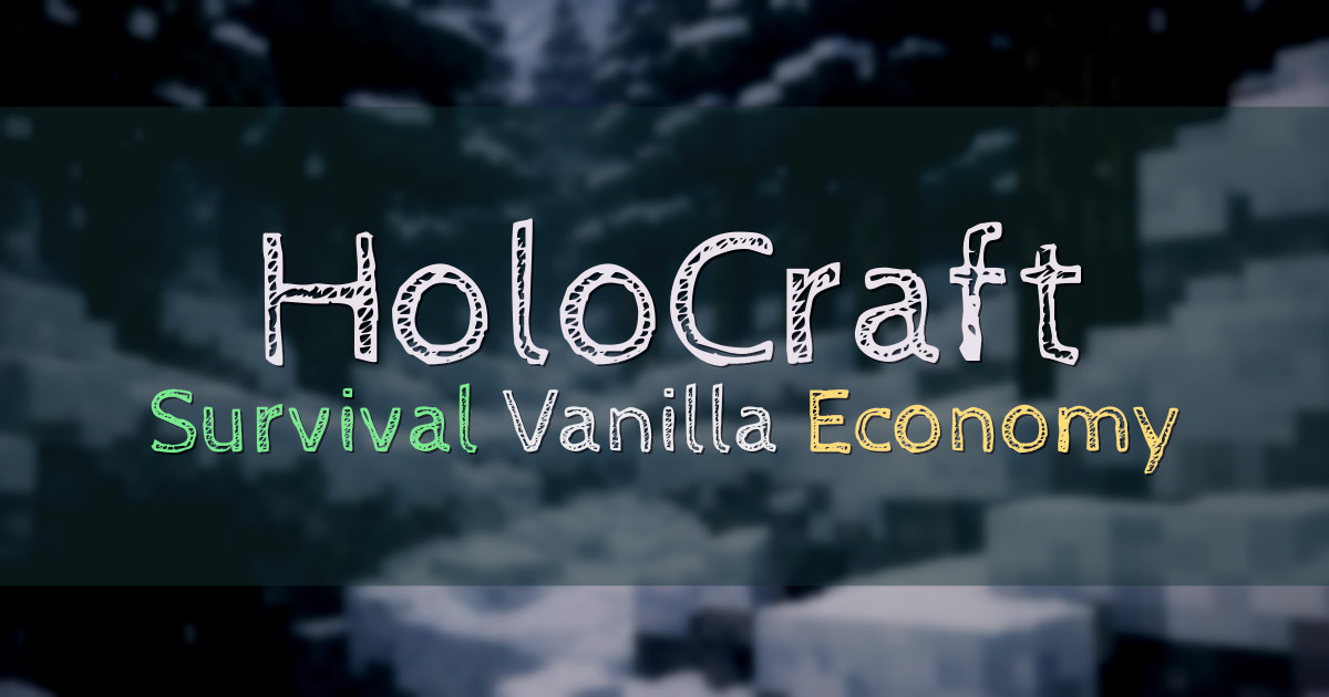 Banner for HoloCraft Hololive Inspired Survival and Vanilla (play.holocraft.xyz)