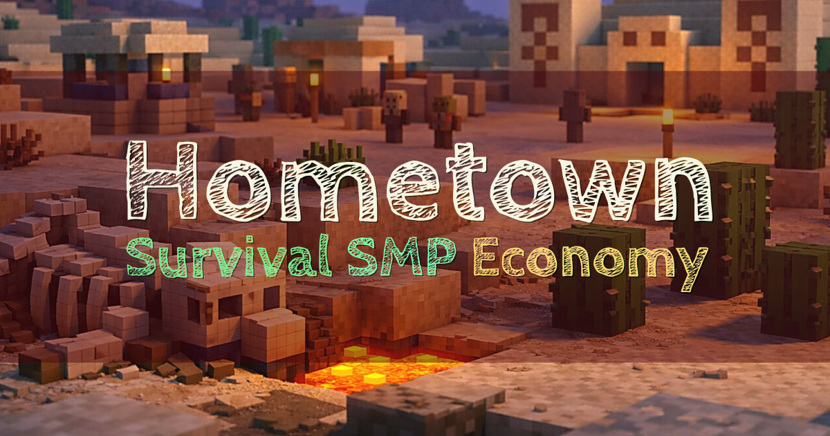 Banner for Hometown Survival SMP with Minigames and Economy (smp.hometownmc.com)