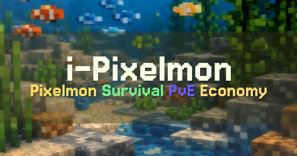Banner for i-Pixelmon Survival with Gyms and Pixelmon Showdown (i-pixelmon.com)