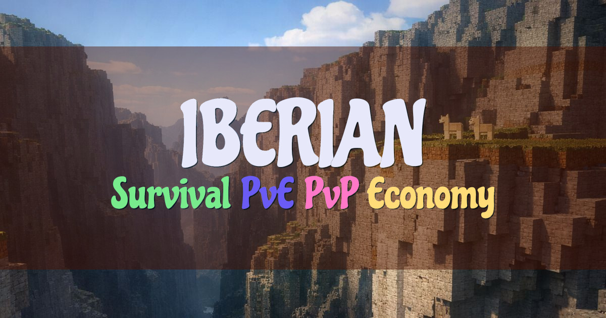 Banner for IBERIAN Survival con biomas y mobs modificados (iberian-mc.net)