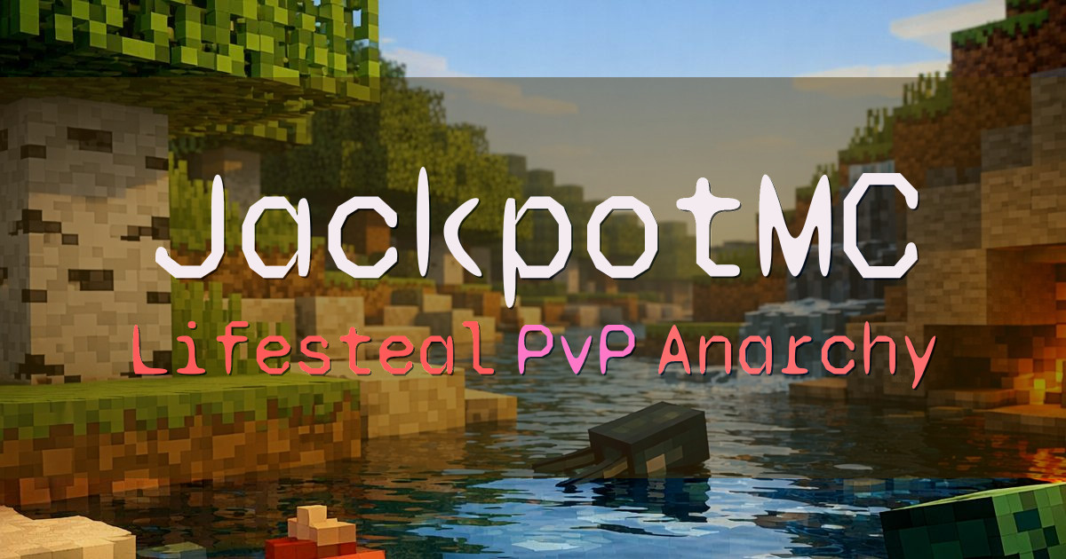 Banner for JackpotMC Lifesteal SMP PvP (play.jackpotmc.com)