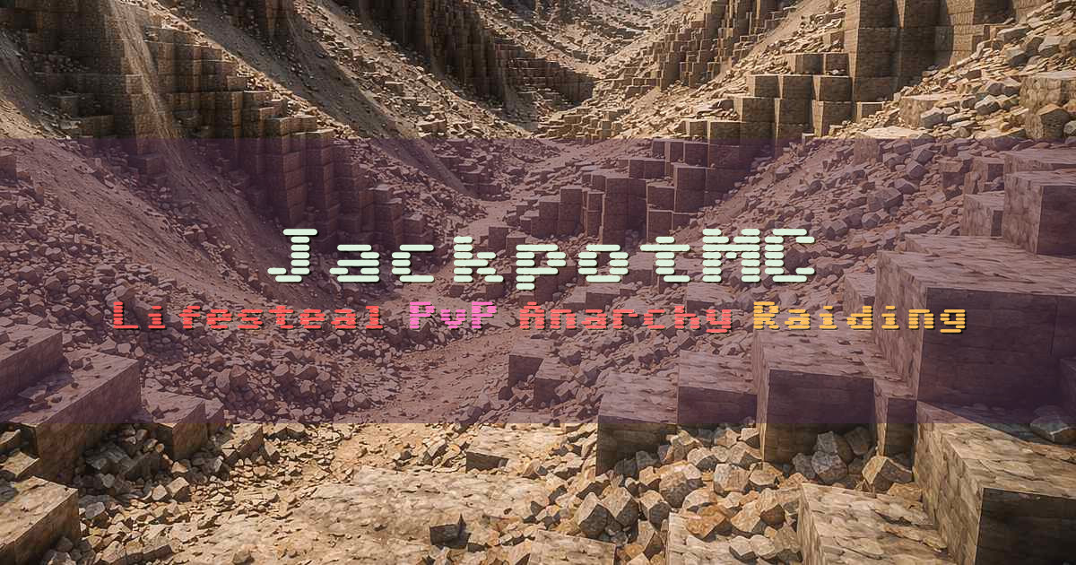 Banner for JackpotMC Lifesteal SMP PvP (play.jackpotmc.com)