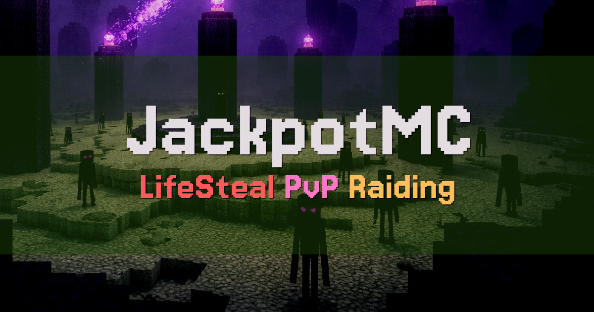 Banner for JackpotMC Lifesteal SMP PvP (play.jackpotmc.com)