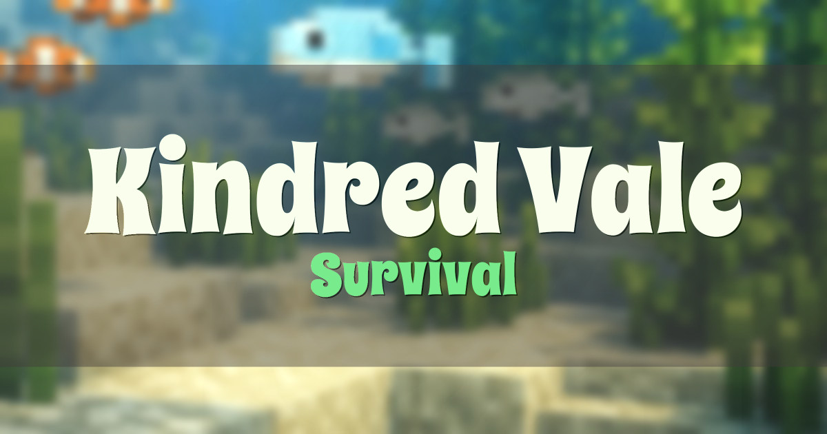 Kindred Vale Survival Minecraft server