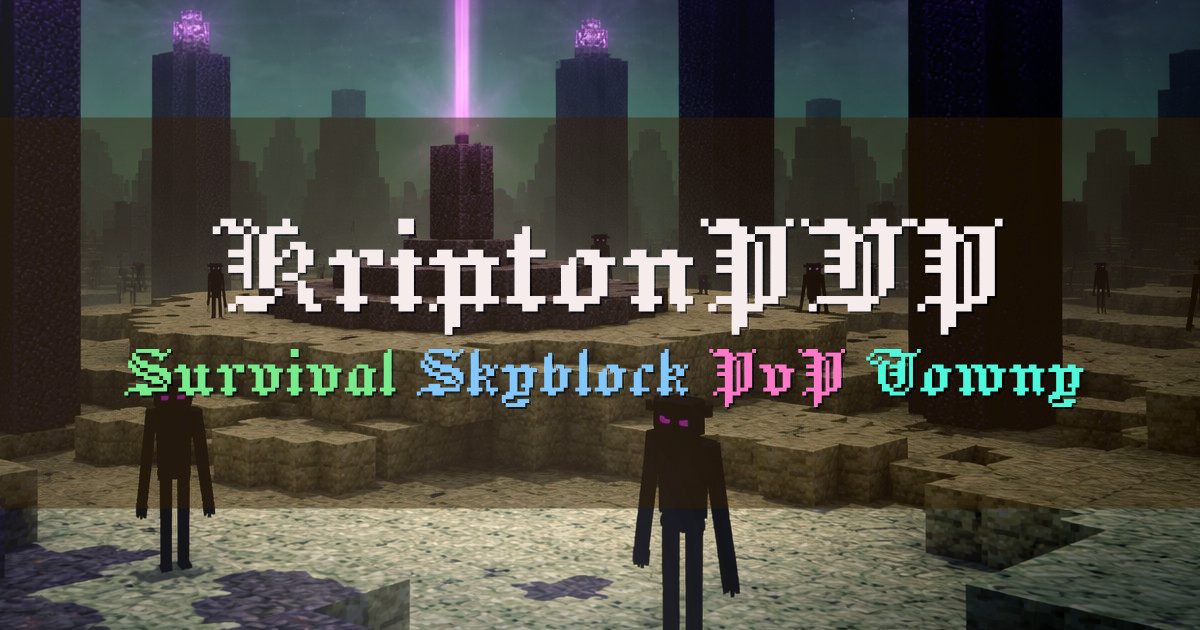 Banner for KriptonPVP Network en español (mc.kriptonpvp.com)