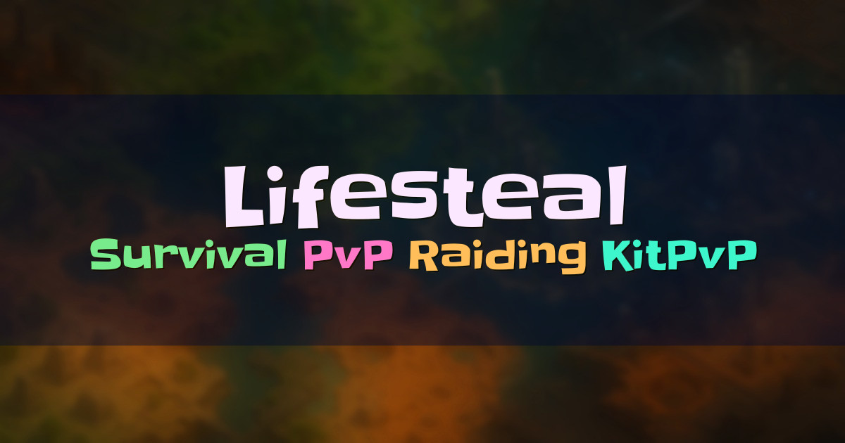 Banner for Lifesteal Survival PvP and Raiding (play.lifesteal.rip)