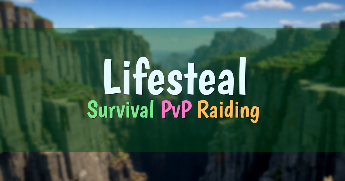 Banner for Lifesteal Survival with KitPvP (play.lifesteal.rip)