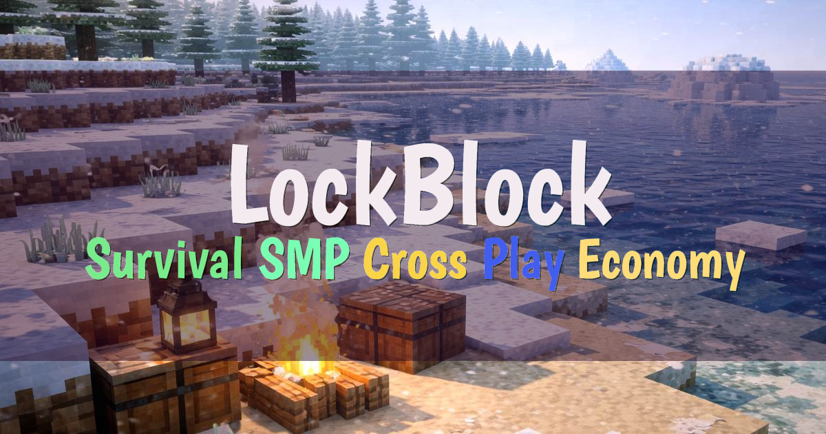 Banner for LockBlock Survival SMP with YouTubers (ms.lockblock.gg)