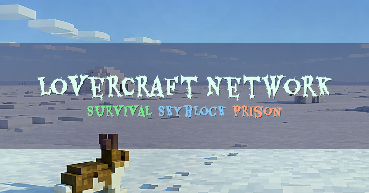 Banner for LoverCraft Network Survival Skyblock Prison