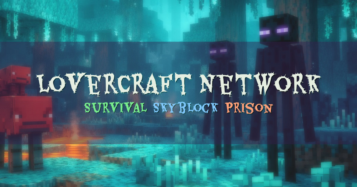 Banner for LoverCraft Network Survival Skyblock Prison (ms.loverfella.com)
