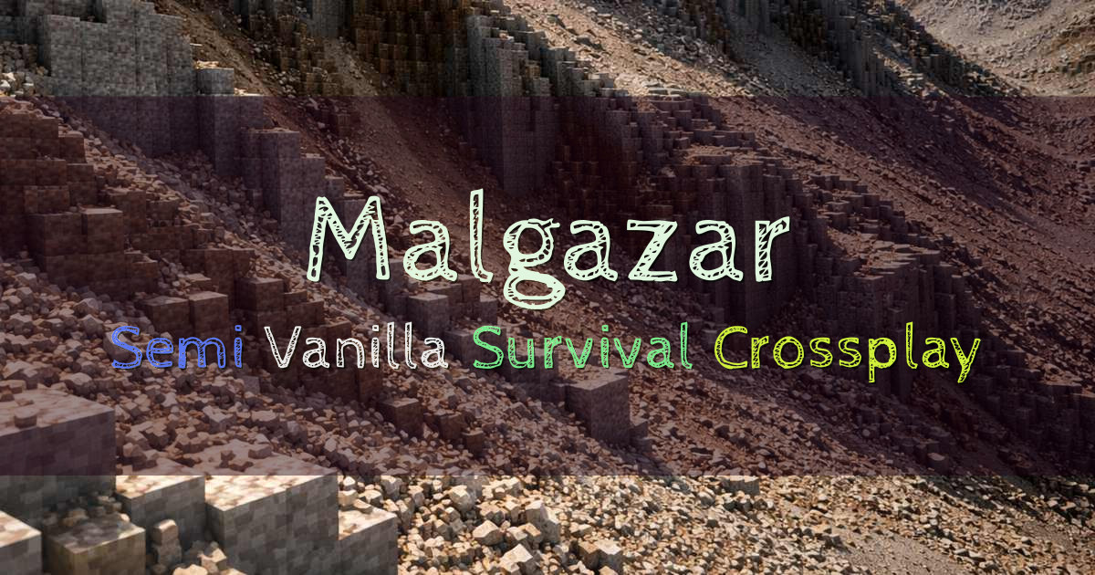 Banner for Malgazar Semi Vanilla Survival with Voice Chat (malgazar.serv.nu)