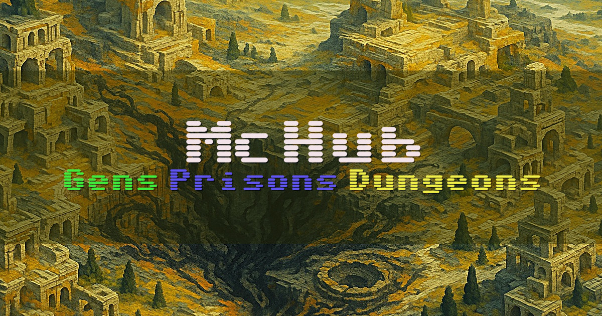 Banner for McHub OPLegends Gens Prisons Universes Dungeons (ms.mchub.com)
