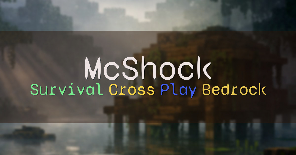 Banner for McShock Romania Survival Cross Play (play.mcshock.fun)