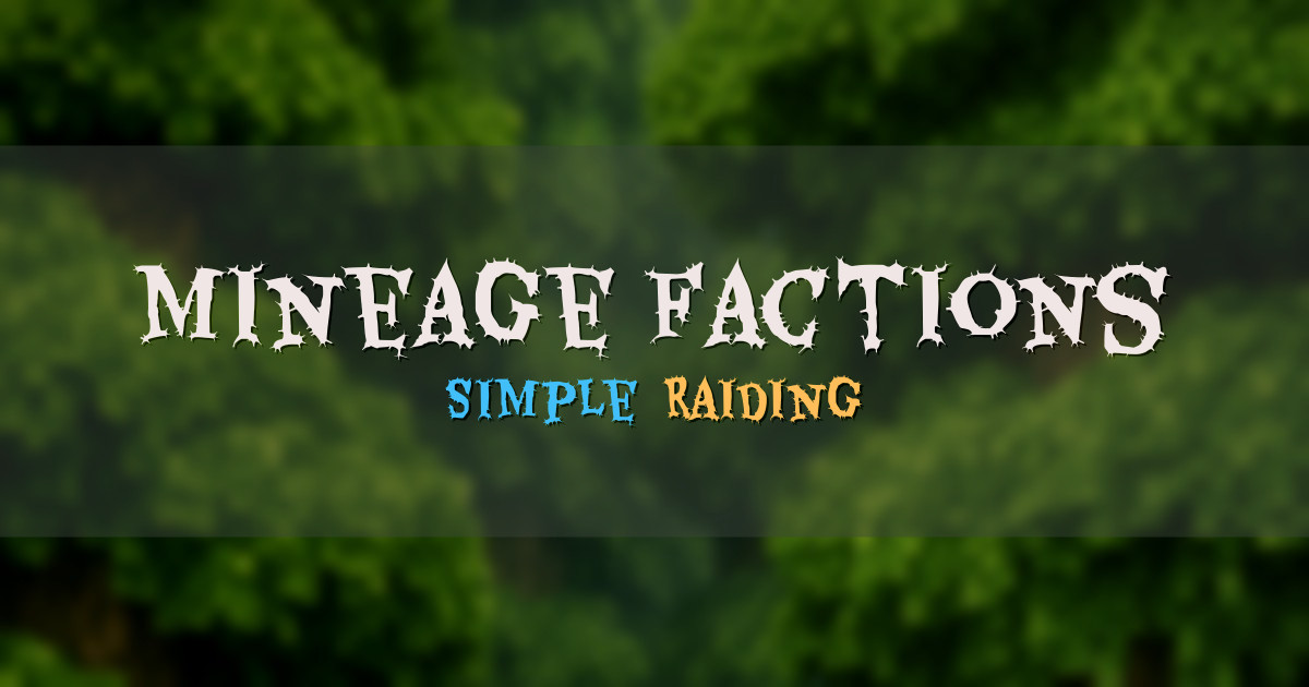 Mineage Factions Minecraft server