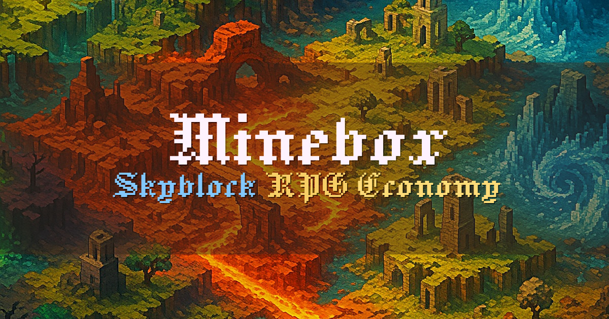 Banner for Minebox RPG Skyblock Progression (ms.minebox.co)
