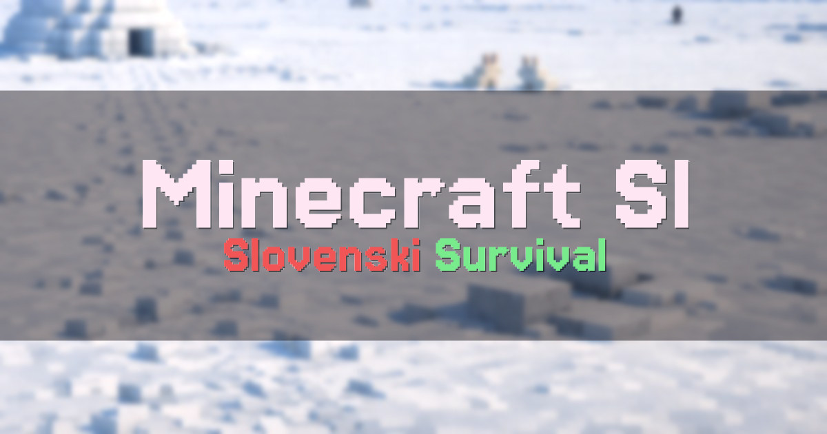 Minecraft.SI Network Minecraft server
