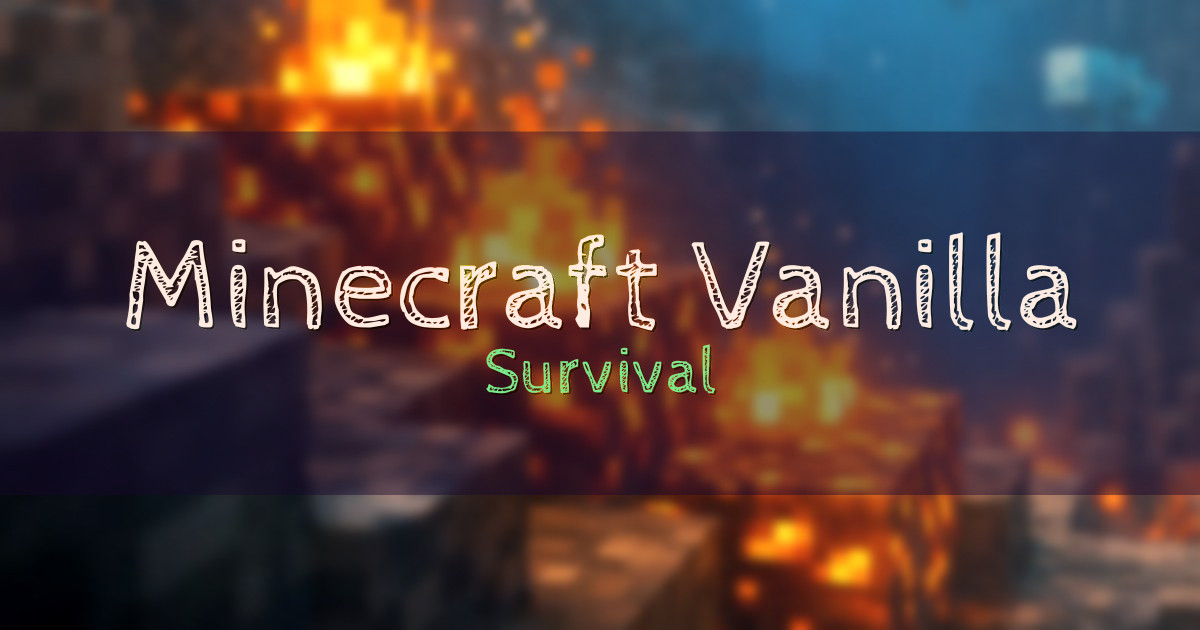 Minecraft Vanilla Survival Minecraft server