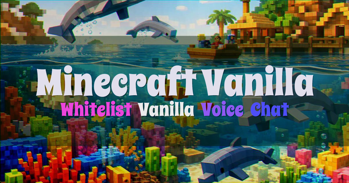 Banner for Minecraft Vanilla Whitelist Vanilla SMP With Voice Chat (minecraftvanilla.eu)