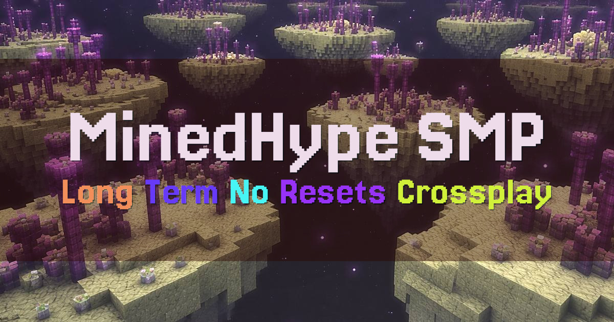 Banner for MinedHype SMP Long Term Survival No Resets (play.minedhype.com)