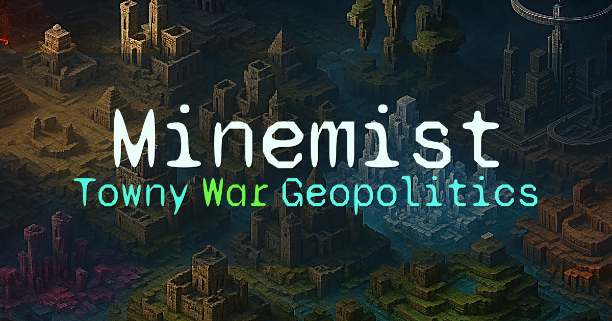 Banner for Minemist Oceania Towny Geopolitics and War (play.minemist.com)