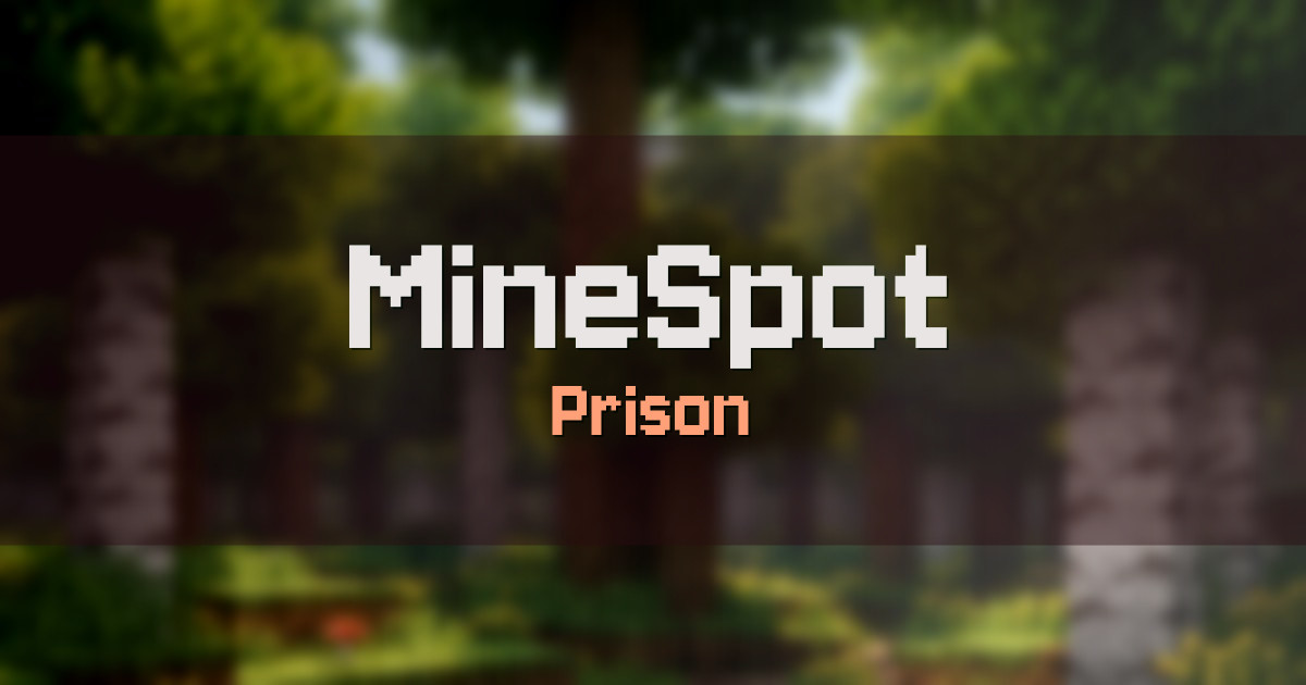 Banner for MineSpot Prison (play.minespot.org)