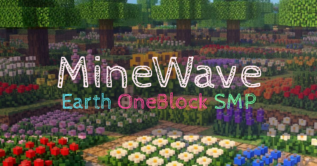 Banner for MineWave Earth and OneBlock Server (minewave.net)