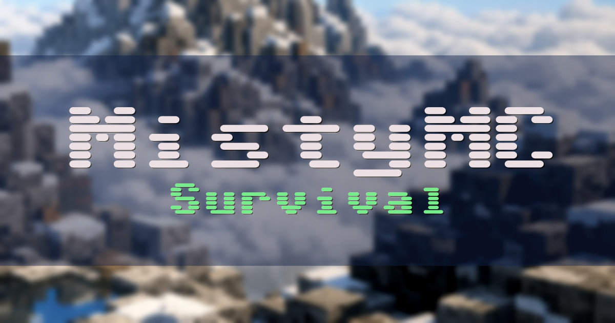 Banner for MistyMC Survival (playmistymc.com)