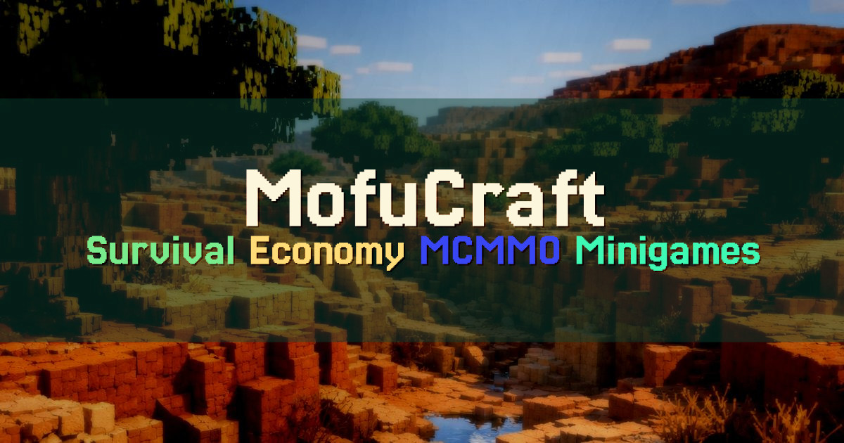 Banner for MofuCraft Japan Survival with Economy and Seasons (mofucraft.net)