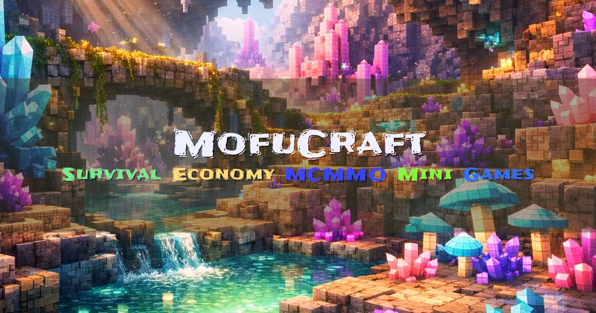 Banner for MofuCraft Japan Survival with Economy and Seasons (mofucraft.net)