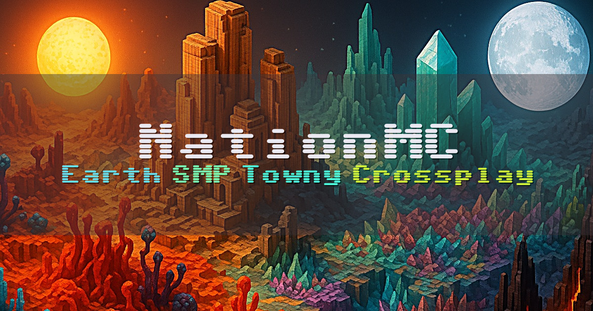 Banner for NationMC Earth SMP Towny Nations (nationmc.net)