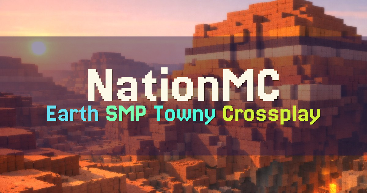 Banner for NationMC Earth SMP Towny Nations (nationmc.net)