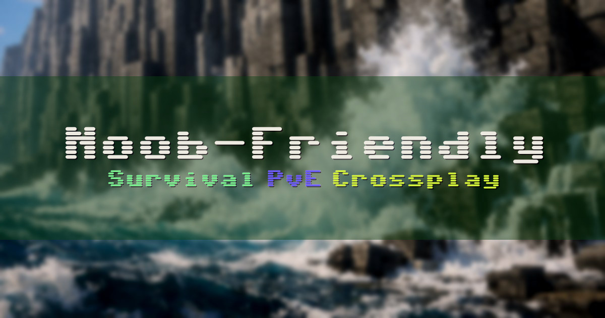 Banner for Noob-Friendly Vanilla Style Survival (noob-friendly.com)
