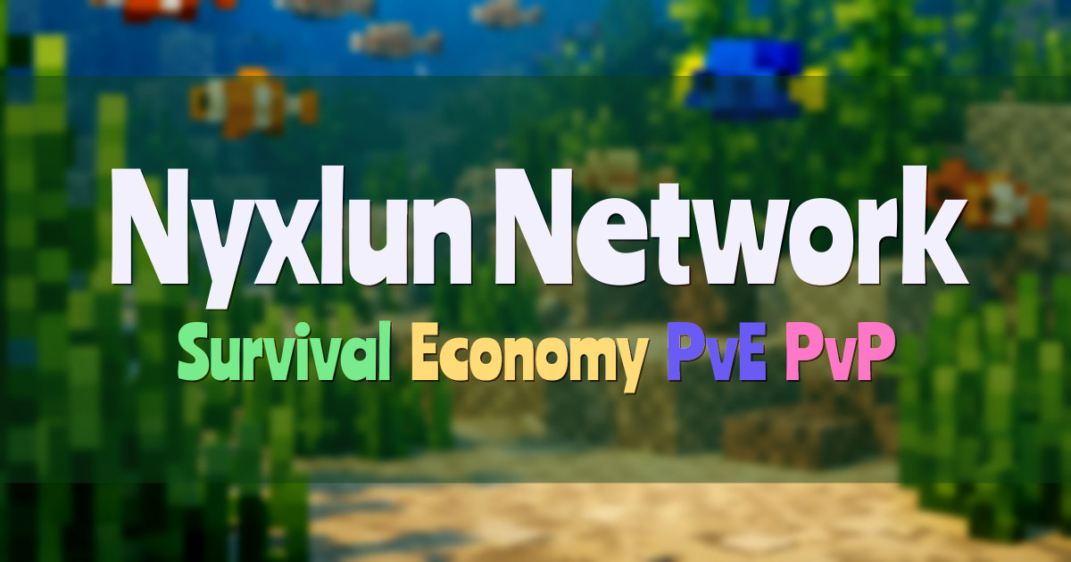 Banner for Nyxlun Network Survival Custom con Economía (nyxlun.xyz)