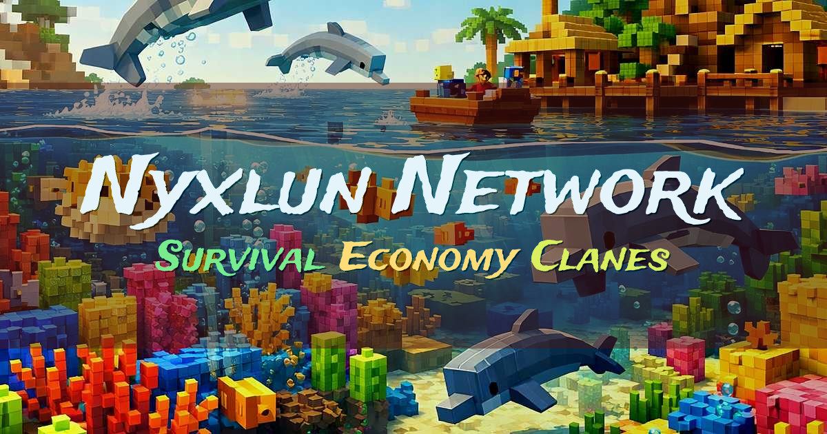 Banner for Nyxlun Network Survival custom con economía (nyxlun.xyz)