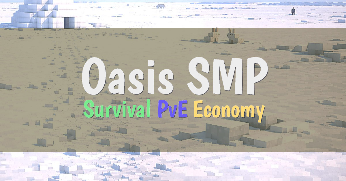 Banner for Oasis SMP Vanilla Style Survival with Jobs and Skills (ms.oasissmp.gg)