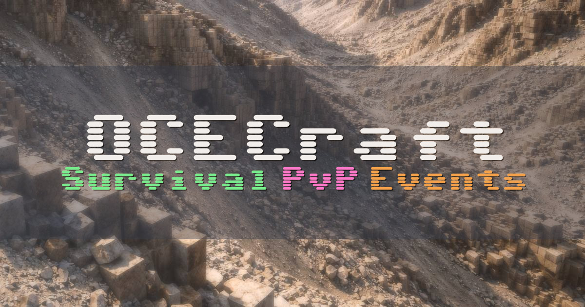 Banner for OCECraft Season 4 Ranked SMP Survival (ocecraft.com)